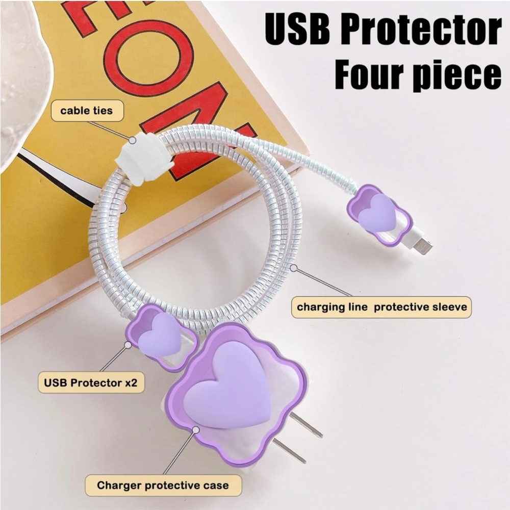 protecter set purple type c cable - Picture 1 of 1